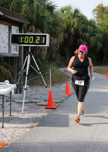 This Old Runner finishes the 2016 Weedon Island Preserve 8K Trail Race.
