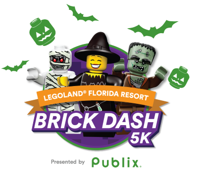 Logo for the Legoland Brick Dash 5K in Orlando.