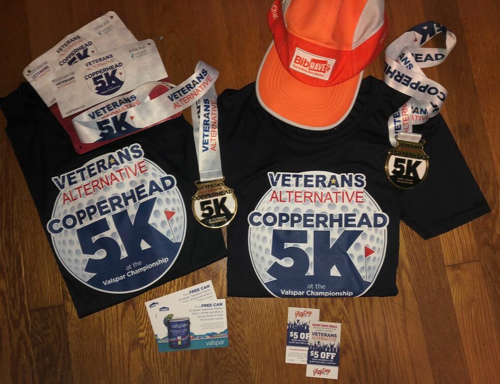 SWAG from the 2019 Copperhead 5K