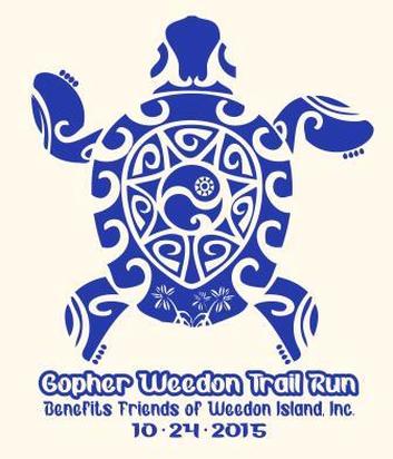 Logo for Gopher Weedon Trail Run for benefit of Weedon Island Preserve in St. Petersburg