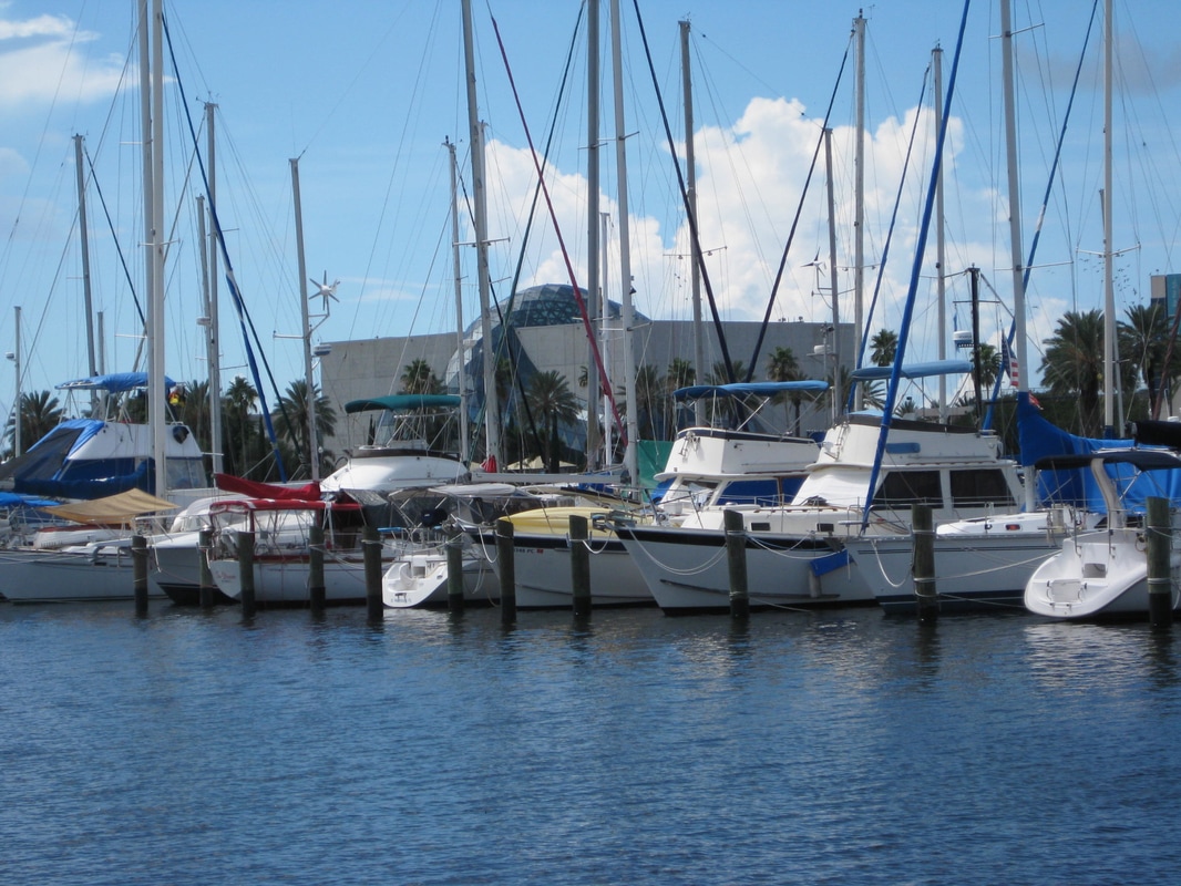 Yacht basin in downtown St. Petersburg, FL.