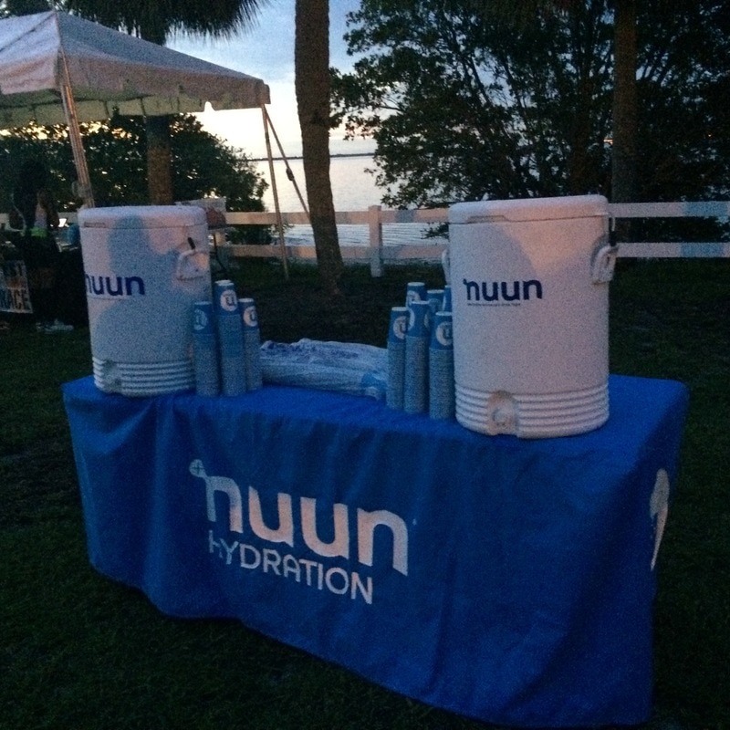 Coolers filled with Nuun hydration drink.