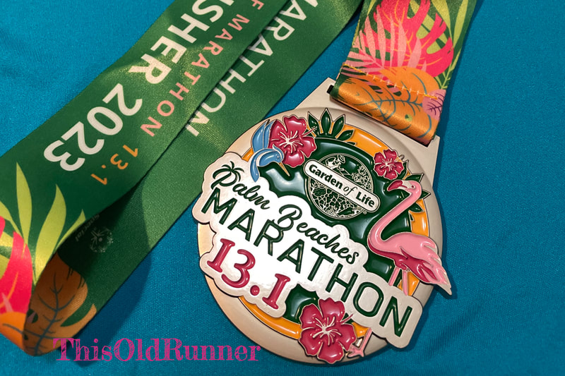 2023 Garden of Life Palm Beaches Marathon Medal