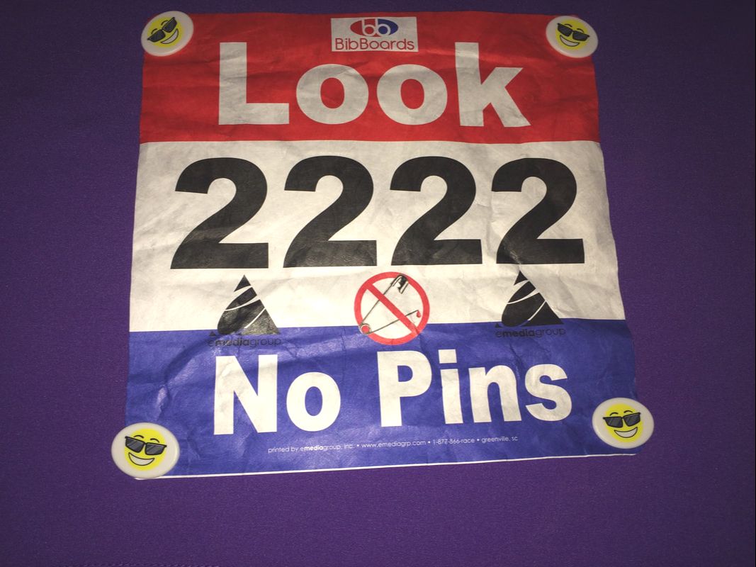 BibBoards - Race directors runners are raving about this game changer.  Finally you can stop ruining race shirts, pricking fingers and struggling  to secure race bibs! #BibBoards #Nopinrev #savetheshirt #Bigsley (Color  Run) #